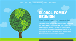 Desktop Screenshot of globalfamilyreunion.com