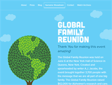 Tablet Screenshot of globalfamilyreunion.com